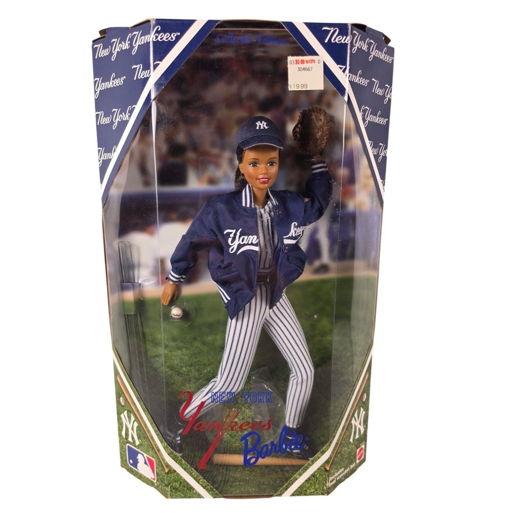 1999 New York Yankees Barbie Doll Collector Edition MLB Mattel African American